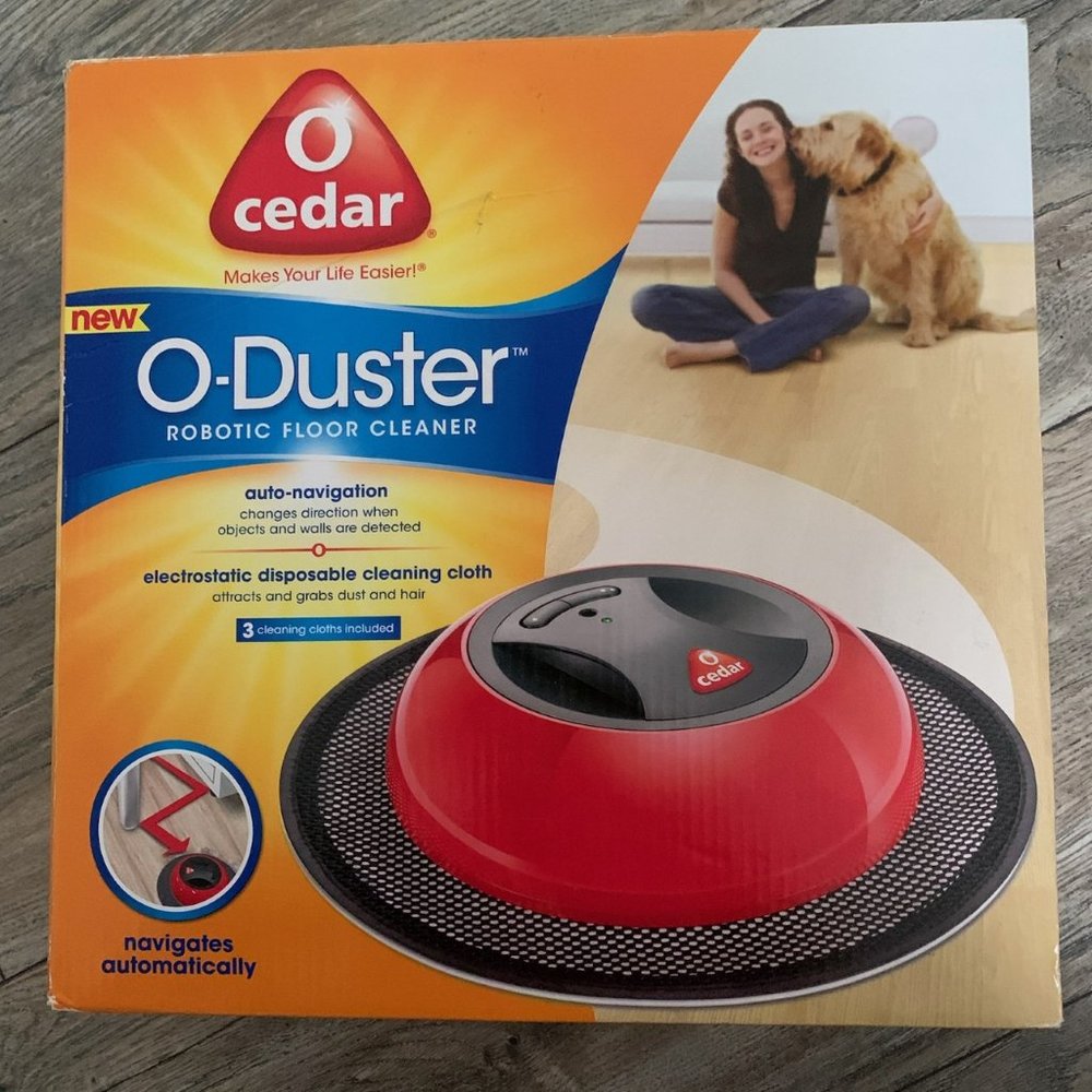 NEW O CEDAR 0-DUSTER‎ ROBOTIC FLOOR CLEANER